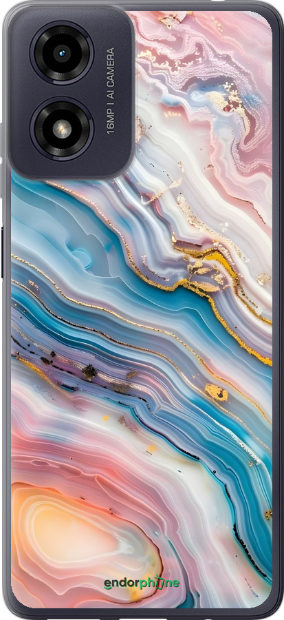 Силіконовий чехол Мрамор красивый для Motorola Moto G04s - 6376u-3865 изображение 