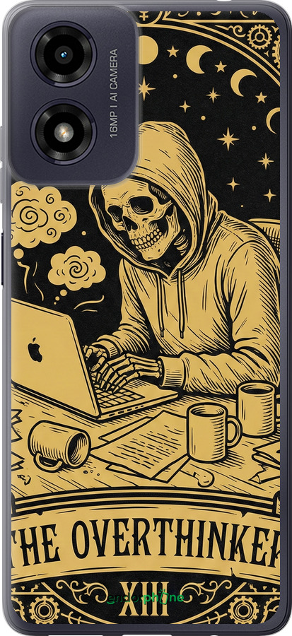 Силиконовый чехол The Overthinker для Motorola Moto G04 - 6774u-3747 изображение 