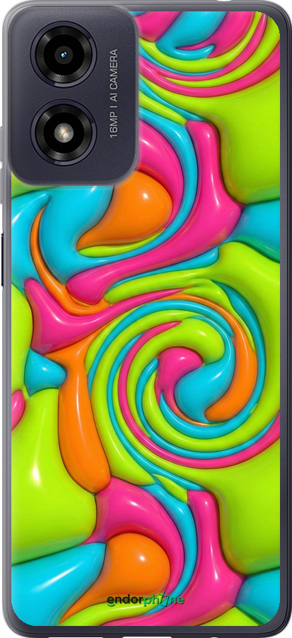 Силиконовый чехол Y2K Jelly Dream для Motorola Moto G04s - 6780u-3865 изображение 