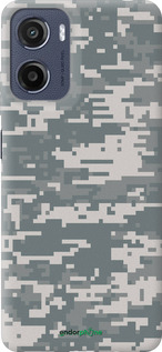 Силиконовый чехол Камуфляж для Motorola Moto E15 - 1085u-4147 изображение 