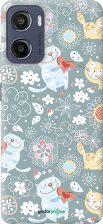 Силиконовый чехол Котята v3 для Motorola Moto E15 - 1223u-4147 изображение 