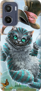 Силиконовый чехол Чеширский кот 2 для Motorola Moto E15 - 3993u-4147 изображение 