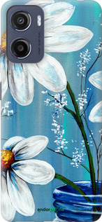 Силіконовий чехол Красиві арт-ромашки для Motorola Moto E15 - 4031u-4147 изображение 