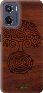 Силиконовый чехол Узор дерева для Motorola Moto E15 - 4119u-4147 изображение 