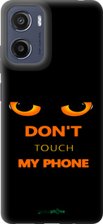 Силиконовый чехол Don't touch the phone для Motorola Moto E15 - 4261u-4147 изображение 