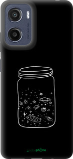 Силиконовый чехол Космос в банке для Motorola Moto E15 - 4297u-4147 изображение 