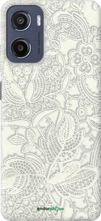 Силіконовий чехол Біле мереживо для Motorola Moto E15 - 4383u-4147 изображение 