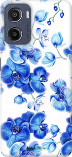 Силиконовый чехол Голубые орхидеи для Motorola Moto E15 - 4406u-4147 изображение 