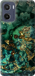 Силіконовий чохол 'Мармур золото багатство' для Motorola Moto G05 зображення 7