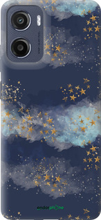 Силиконовый чехол Ночь золотые звезды для Motorola Moto G05 - 5421u-3949 изображение 