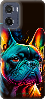 Силиконовый чехол Яркий бульдог для Motorola Moto E15 - 5547u-4147 изображение 