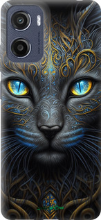 Силиконовый чехол Кошка для Motorola Moto E15 - 5548u-4147 изображение 
