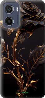 Силіконовий чехол Троянда 3 для Motorola Moto E15 - 5552u-4147 изображение 