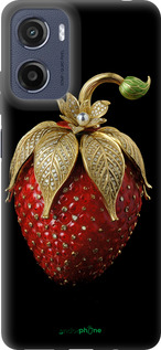 Силиконовый чехол Клубника v3 для Motorola Moto E15 - 5638u-4147 изображение 