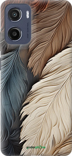 Силиконовый чехол Листья в стиле бохо для Motorola Moto E15 - 5643u-4147 изображение 