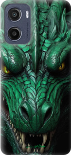 Силиконовый чехол Зелёный дракон v2 для Motorola Moto E15 - 5817u-4147 изображение 
