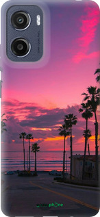 Силиконовый чехол Пальмы для Motorola Moto E15 - 5873u-4147 изображение 