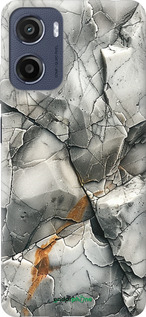 Силиконовый чехол Серый мрамор для Motorola Moto E15 - 6041u-4147 изображение 