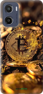Силіконовий чехол Золота лихоманка біткойна для Motorola Moto E15 - 6089u-4147 изображение 