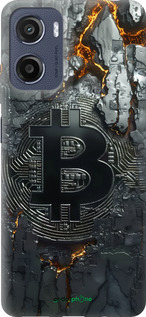 Силіконовий чехол Розпечений біткойн для Motorola Moto G05 - 6091u-3949 изображение 