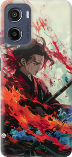 Силиконовый чехол Битва стихий для Motorola Moto E15 - 6110u-4147 изображение 