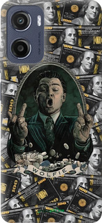 Силиконовый чехол Волк с валл стрит для Motorola Moto E15 - 6287u-4147 изображение 