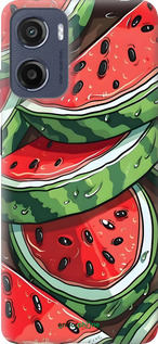 Силиконовый чехол Арбуз для Motorola Moto E15 - 6315u-4147 изображение 