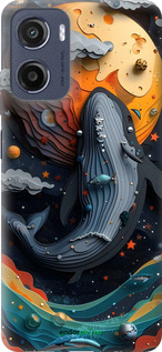 Силиконовый чехол Кит в космосе для Motorola Moto E15 - 6328u-4147 изображение 