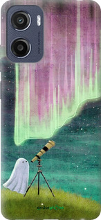 Силиконовый чехол Привидение и звезды для Motorola Moto E15 - 6443u-4147 изображение 