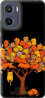 Силиконовый чехол Дерево и котики для Motorola Moto E15 - 6516u-4147 изображение 