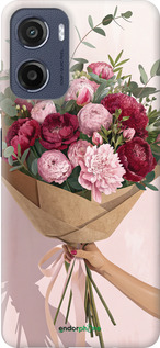 Силиконовый чехол Пионы 1 для Motorola Moto E15 - 6705u-4147 изображение 