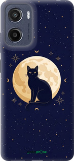 Силиконовый чехол Cute Cat Celestial/Witchy для Motorola Moto E15 - 6787u-4147 изображение 