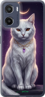 Силіконовий чехол Mystic White Cat Gothic Dark Purple Gold для Motorola Moto G05 - 6805u-3949 изображение 