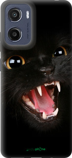 Силиконовый чехол Чёрная кошка для Motorola Moto E15 - 932u-4147 изображение 