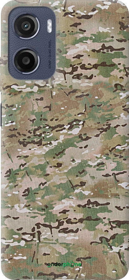 Силиконовый чехол Камуфляж v5 для Motorola Moto E15 - 1201u-4147 изображение 