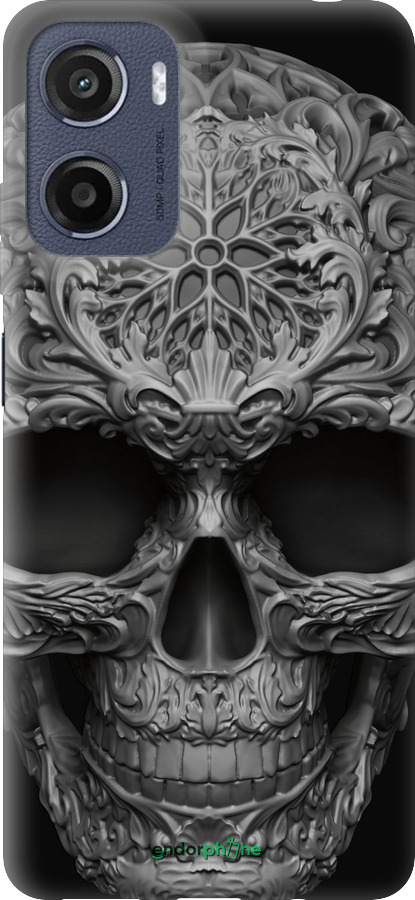 Силиконовый чехол skull-ornament для Motorola Moto E15 - 4101u-4147 изображение 