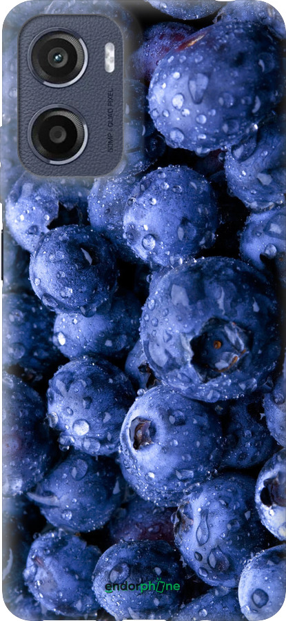 Силиконовый чехол Голубика для Motorola Moto E15 - 4459u-4147 изображение 