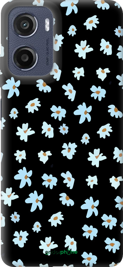 Силиконовый чехол Цветочный для Motorola Moto E15 - 4900u-4147 изображение 