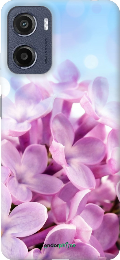 Силиконовый чехол Сирень для Motorola Moto E15 - 527u-4147 изображение 