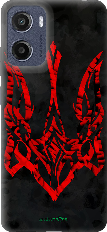 Силиконовый чехол Герб Украины v4 для Motorola Moto E15 - 5319u-4147 изображение 