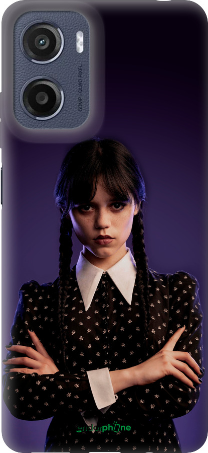 Силиконовый чехол Wednesday v3 для Motorola Moto E15 - 5517u-4147 изображение 