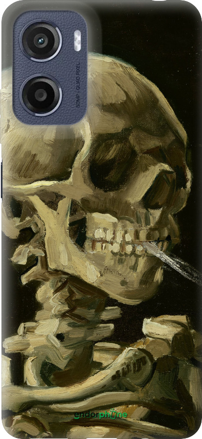 Силиконовый чехол Винсент Ван Гог. Череп для Motorola Moto E15 - 5544u-4147 изображение 