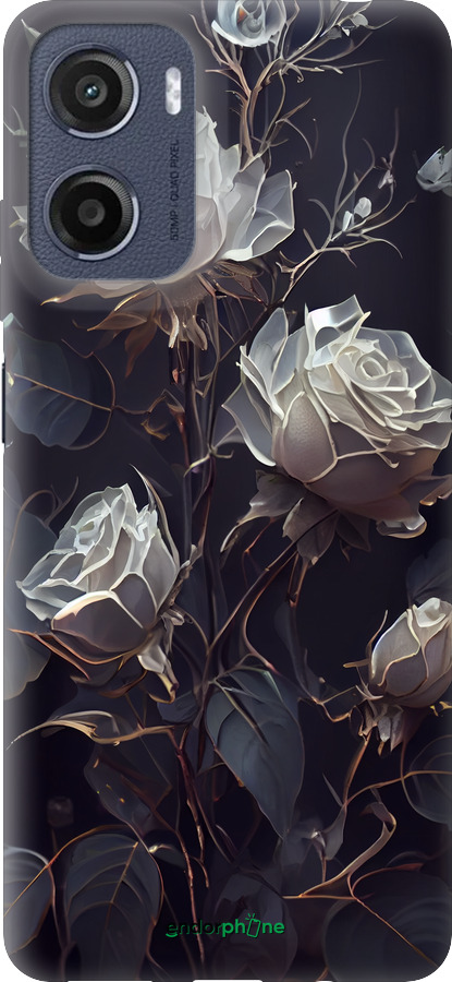 Силіконовий чехол Троянди 2 для Motorola Moto G05 - 5550u-3949 изображение 