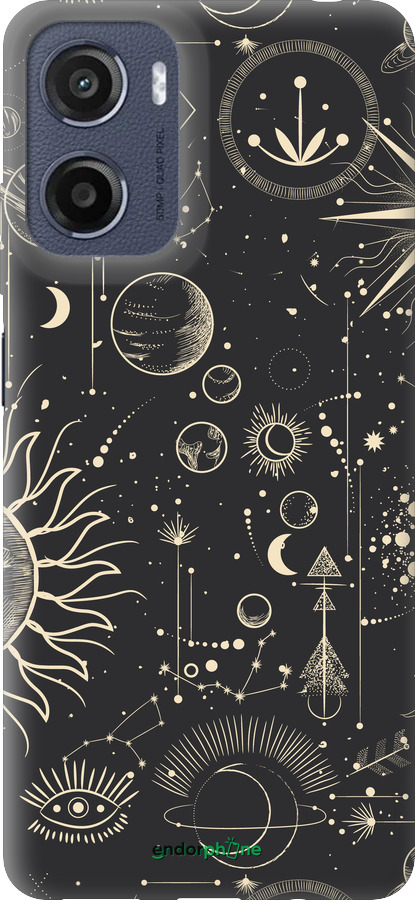 Силиконовый чехол Фаза луны для Motorola Moto E15 - 5605u-4147 изображение 