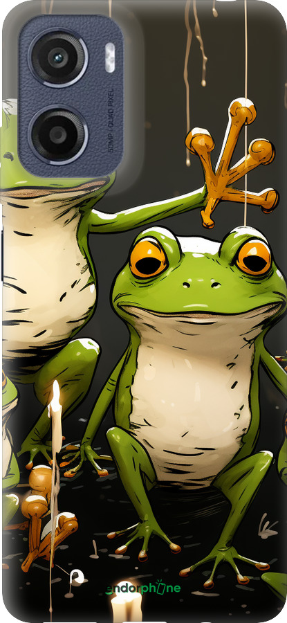 Силиконовый чехол Жабки 2 для Motorola Moto E15 - 5657u-4147 изображение 