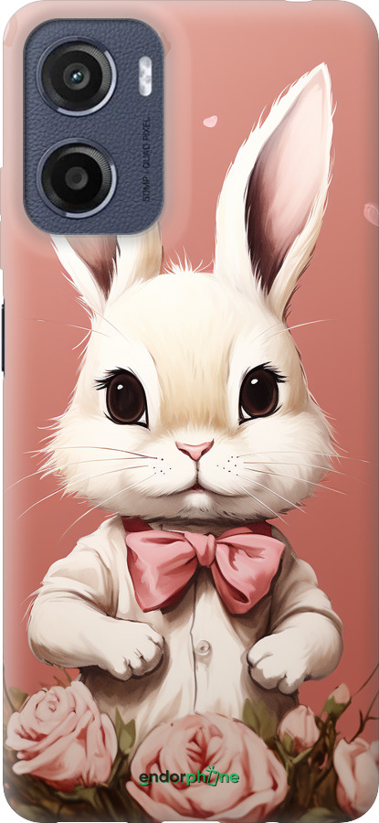 Силиконовый чехол Зайчик для Motorola Moto G05 - 5669u-3949 изображение 