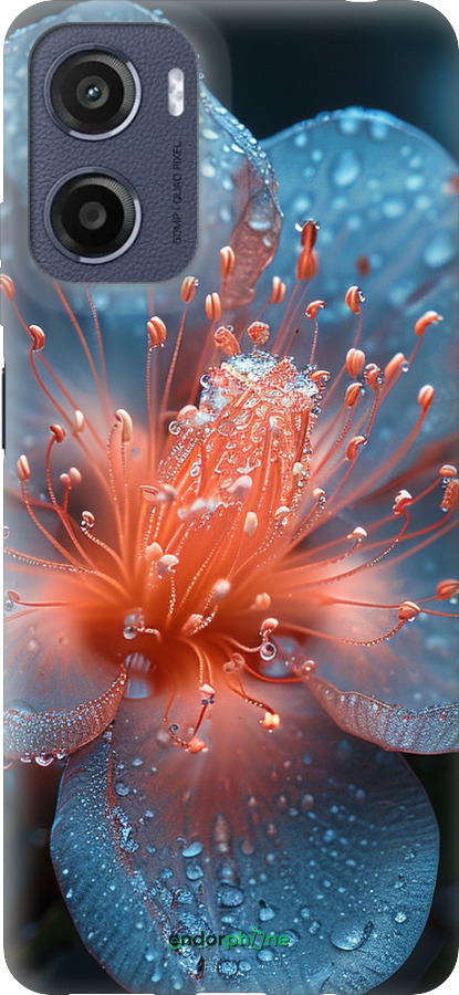 Силиконовый чехол Роса на цветке для Motorola Moto G05 - 6039u-3949 изображение 