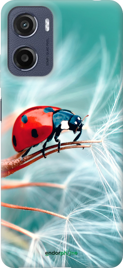 Силиконовый чехол Божья коровка для Motorola Moto E15 - 6049u-4147 изображение 