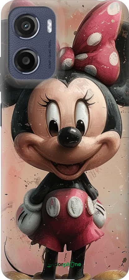 Силиконовый чехол Minnie Mouse для Motorola Moto E15 - 6054u-4147 изображение 
