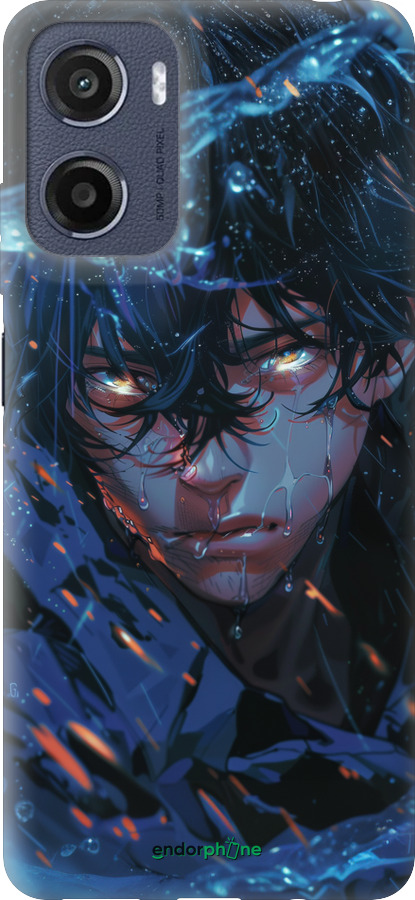 Силиконовый чехол Satoru Gojou для Motorola Moto E15 - 6128u-4147 изображение 